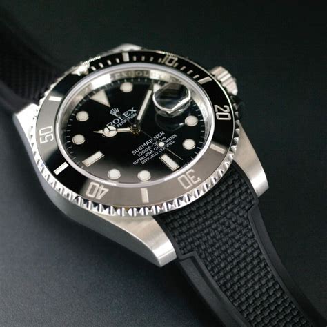 does rolex make a rubber strap|rubber straps for rolex submariner.